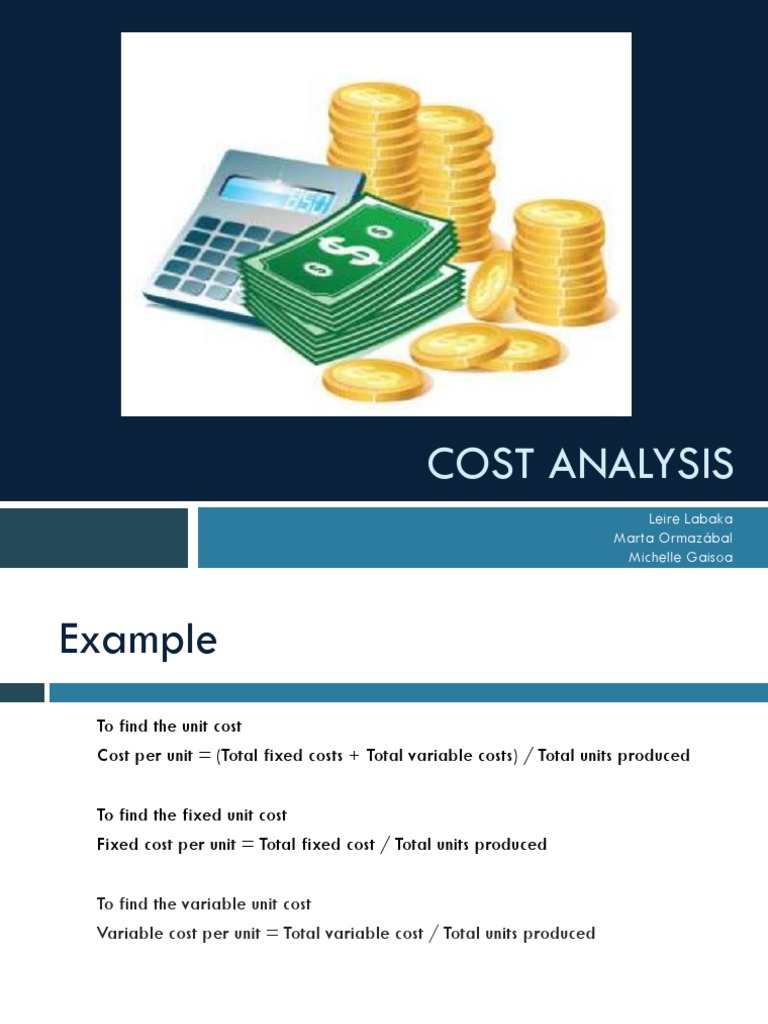 Cost Analysis PDF