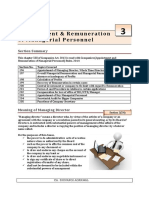 Appointment and Remuneration of Managerial Personnel