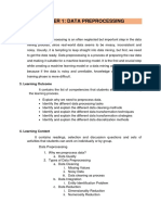 Chap 1 Data Preprocessing