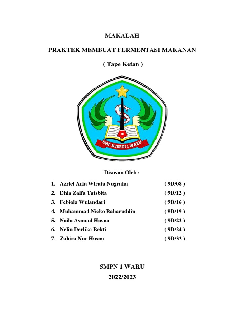 Makalah Tape Ketan PDF