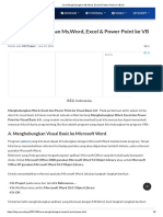 Cara Menghubungkan Ms - Word, Excel & Power Point Ke VB 6.0