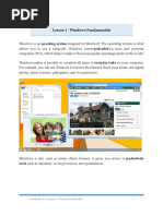 Lesson 1 - Windows Fundamentals