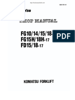 Komatsu FG10!14!15!18!17, FG15H - 18H-17, FD15 - 18 Shop Manual