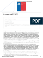 SUSESO - Normativa y Jurisprudencia - Dictamen 44462-2005