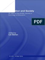 (Len Barton) Education and Society 25 Years of TH