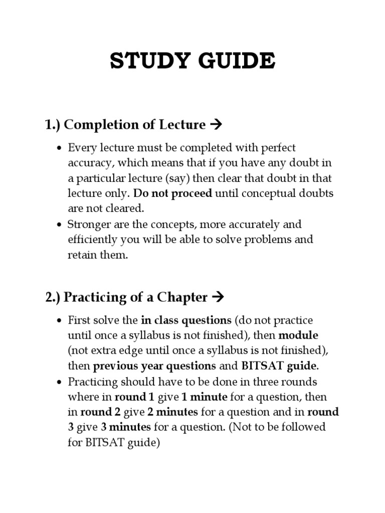 Study Guide | PDF