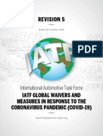 IATF Measures Coronavirus Pandemic COVID 19 REVISION 5 30Oct2020