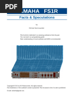 Yamaha FS1R Fact and Speculations