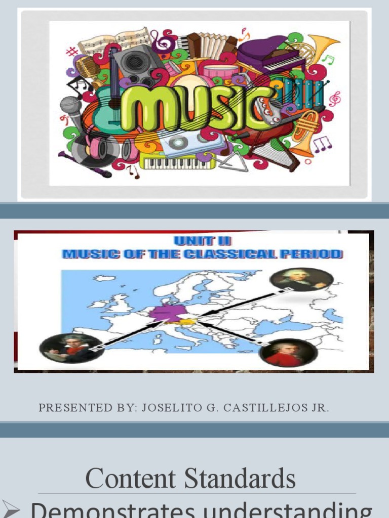 6.1 Week Music of The Classical Period 1750 1820 | PDF