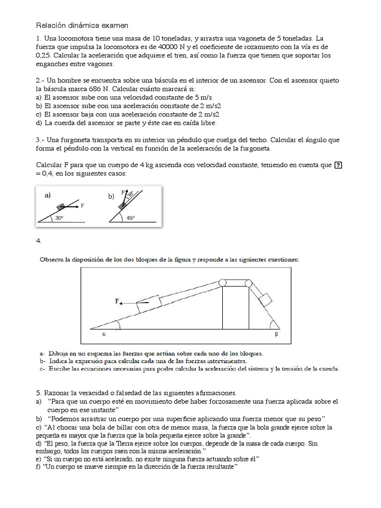 Examen Dinamica | PDF