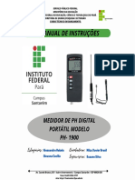 Medidor de PH Digital Portátil Modelo PH - 1900