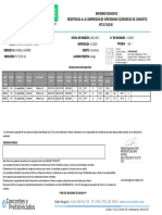 Informe de Ensayo Resistencia A La Compresión de Especímenes Cilíndricos de Concreto NTC 673:2010