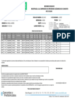 Informe de Ensayo Resistencia A La Compresión de Especímenes Cilíndricos de Concreto NTC 673:2010