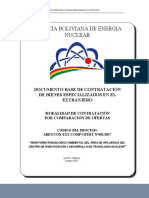 Agencia Boliviana de Energia Nuclear: Documento Base de Contratación de Bienes Especializados en El Extranjero