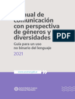 Manual de Comunicacion Con Perspectiva de Generos y Diversidades ACUMAR