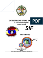 Entrepreneurial Skills For Sif Project2
