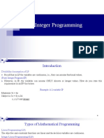 Integer Programming-Part I