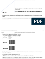 Confirmación e Instrucciones - Official U.S. Department of State Visa Appointment Service - Peru - Spanish