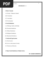 Sociology Notes BY Akash Karanwal