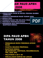 Program Paud Apbn Tahun 2008
