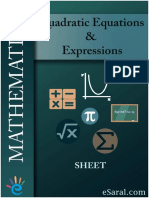 Quadratic Equations