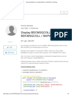SAP ABAP Display BDCMSGCOLL Log (BDCMSGCOLL - BAPIRET2)