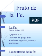 El Fruto de La Fe