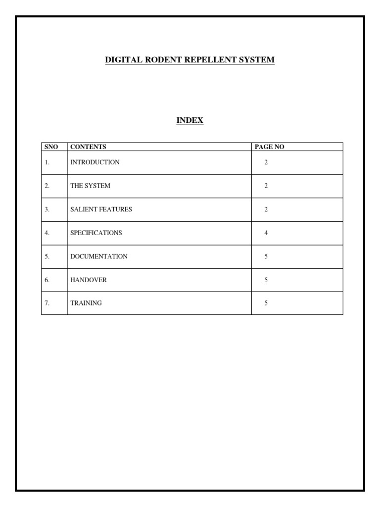 Tender Specification RRS PDF