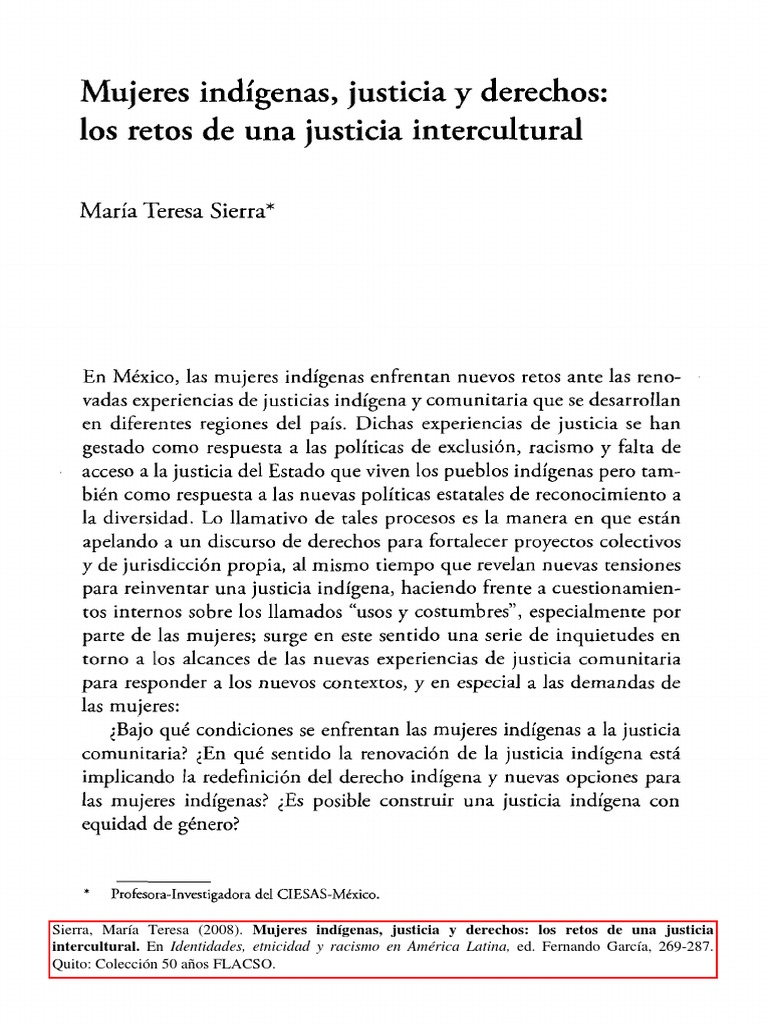 Justicia indígena y mujeres en México | PDF | Justicia | Crimen y violencia