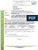 INFORME N°001 Req. Residente Obra