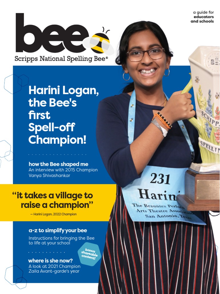 2023 Spelling Bee Guide For Educators And Schools Pdf Lexicography