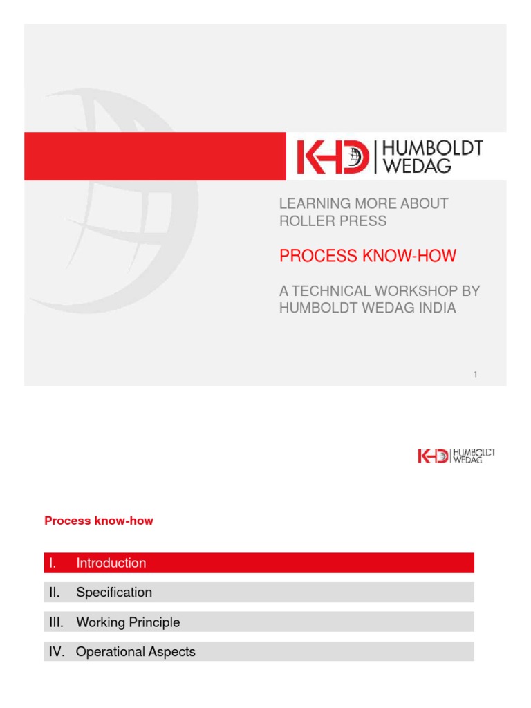 05 RP- Process Know How | PDF | Mill (Grinding) | Industrial Processes