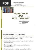 Translation and Text Typology