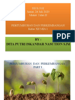 Bab 1 Pertumbuhan Dan Perkembangan Part 1 Dan Part 2