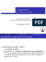 Programación II: Introducción a Tipos Abstractos de Datos