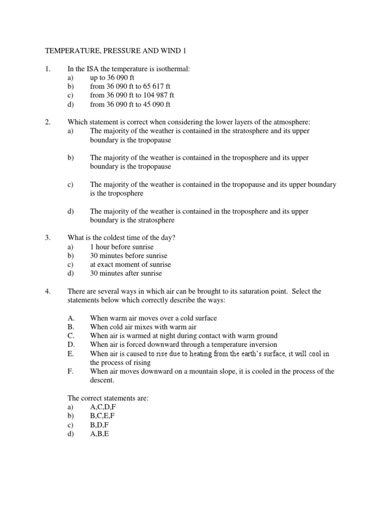 Air Temperature and Dew Point Spread | PDF | Atmosphere Of Earth ...