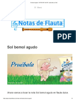 Sol Bemol Agudo NOTAS DE FLAUTA Apréndela, Es Fácil