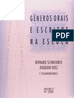 Resumo Generos Orais e Escritos Na Escola Joaquim Dolz Bernard Schneuwly