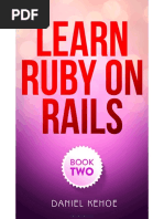 Learn Ruby On Rails - Book Two