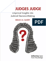 Brian M. Barry - How Judges Judge - Empirical Insights Into Judicial Decision-Making-Informa Law - Routledge (2020)