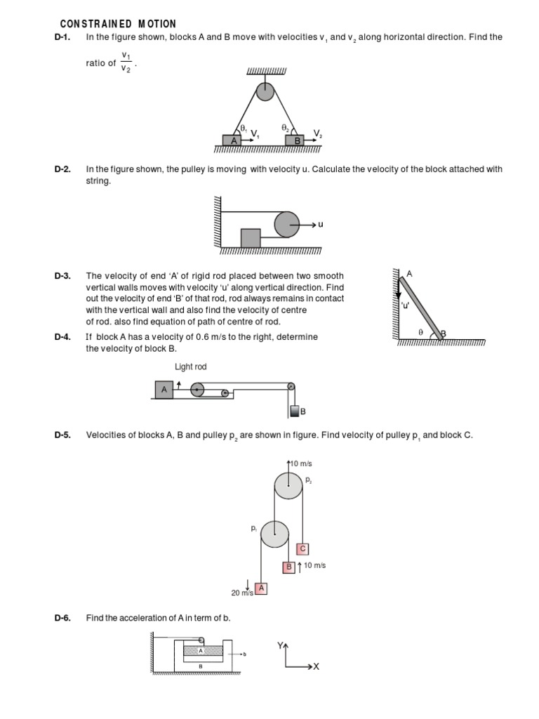 Constrained Motion | PDF | Change | Metrology