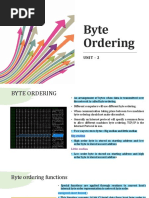 Byte Ordering - Unit 2