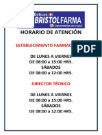 Horario de Atención