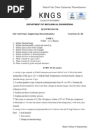 Engineering Thermodynamics - Department of Mechanical Engineering