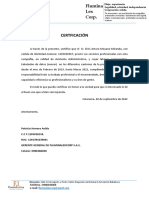 Certificacion Laboral