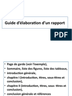 Instructions Rapport