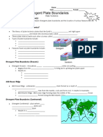 Divergent Plate Boundaries Guided Notes