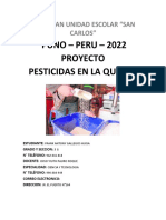 Pesticidas en La Quinua