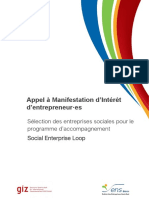 Appel À Manifestation D'intérêt D'entrepreneur Es