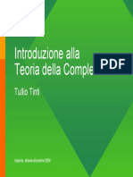 Tullio Tinti - Introduzione Alla Teoria Della Complessità